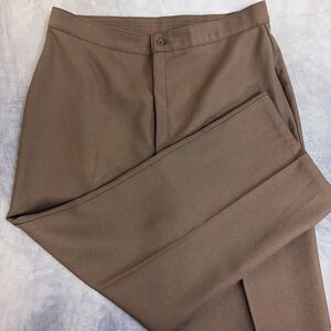 Vintage Levi Strauss Brown Dress Slacks Pants Straight Leg Flat Front 34x25